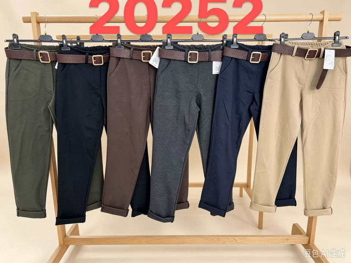 20252 Pantalón Punto Roma Liso
