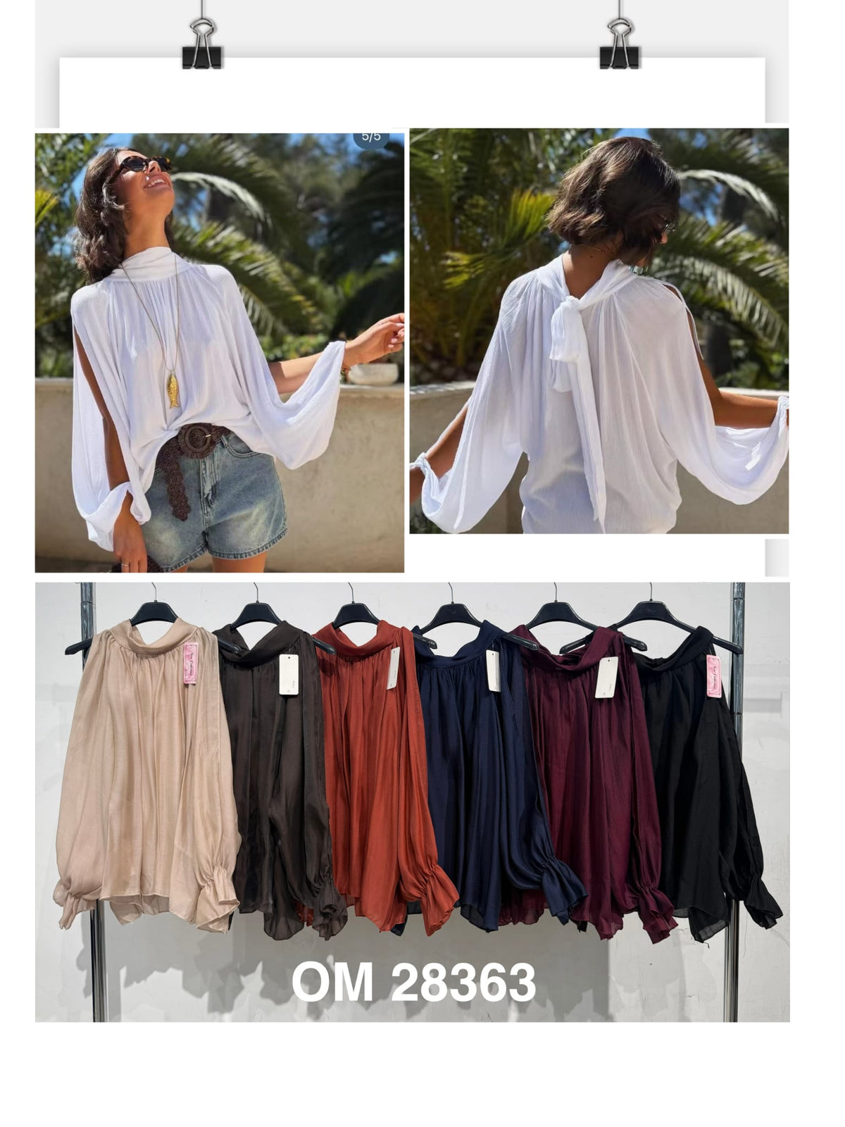 OM28363 Blusa Con Cuello