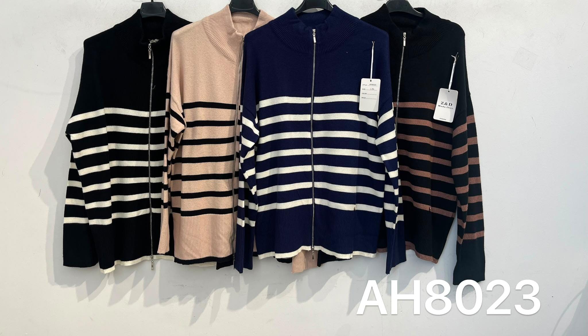 Chaqueta de Punto con Cremallera AH8023