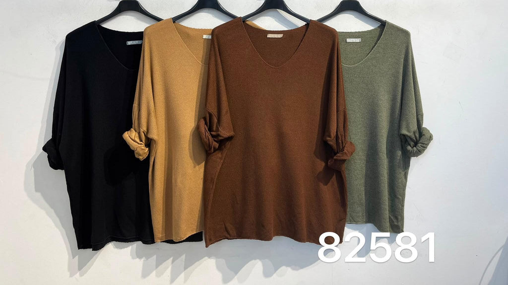 Jersey De Punto con cuello V 82581