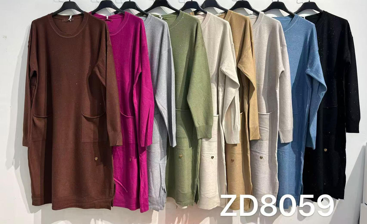 ZD8059 Vestido de Punto